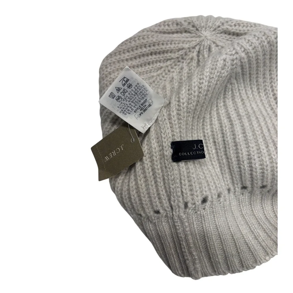 J.Crew Collection 100% Cashmere Beanie and‎ Infinity Scarf Set Gray B5507 23161